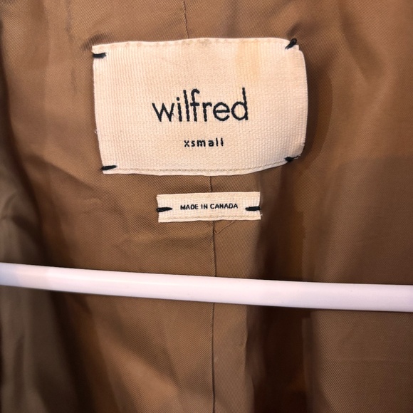 Tan Wilfred Pea coat - roundish lapel Italian wool - Picture 3 of 11